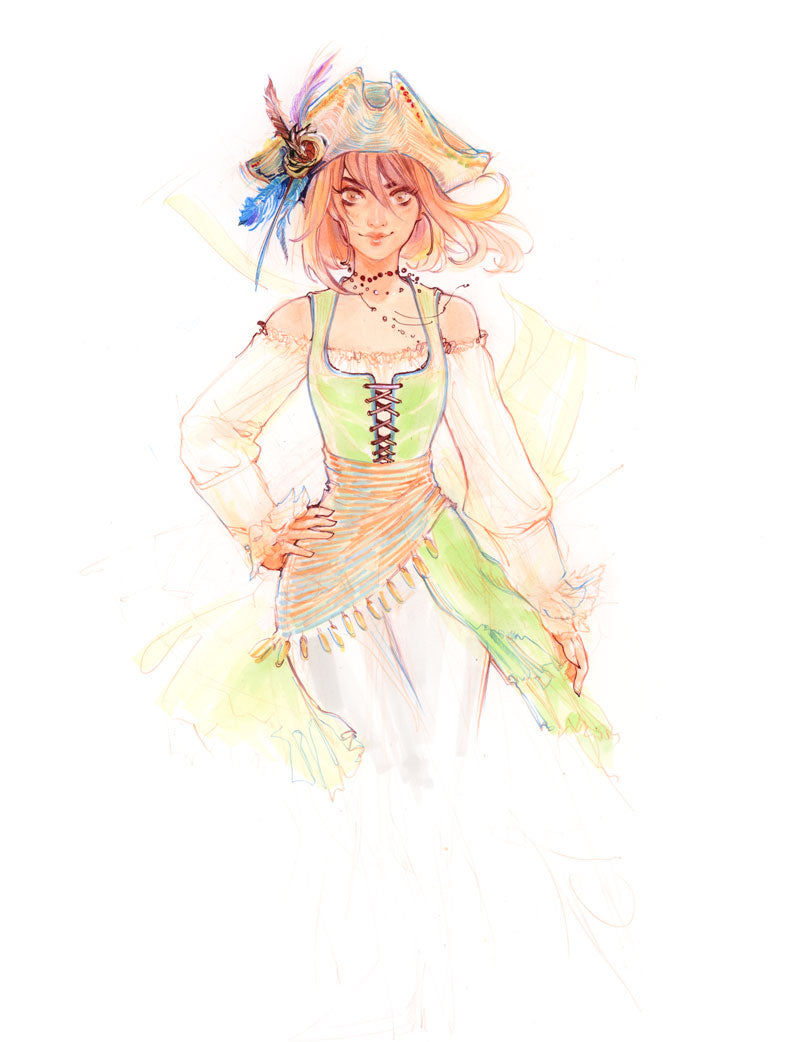 Pirate Marker Sketch